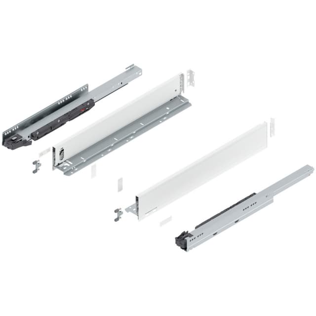 Blum LEGRABOX Drawer System, M-Height, Silk White Matte