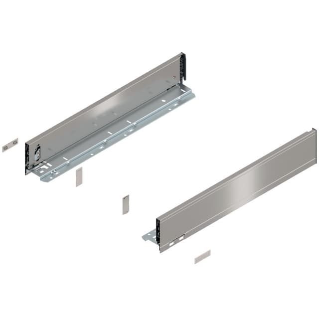Blum LEGRABOX Drawer Member, M-Height, Stainless Steel