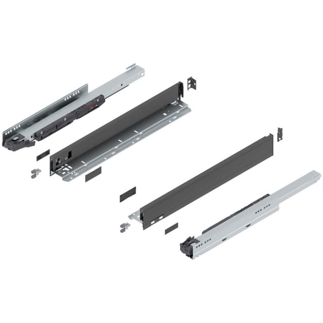 Blum LEGRABOX Drawer System, N-Height, Orion Gray