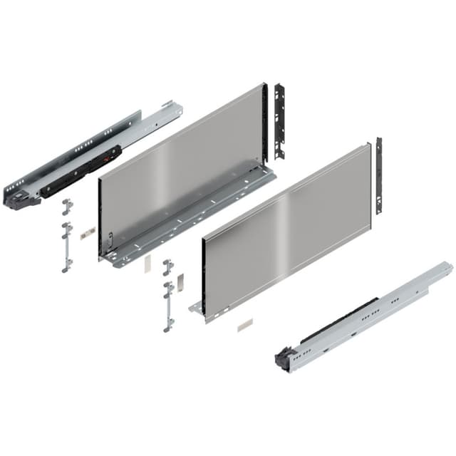 Blum LEGRABOX Drawer System, F-Height, Stainless Steel