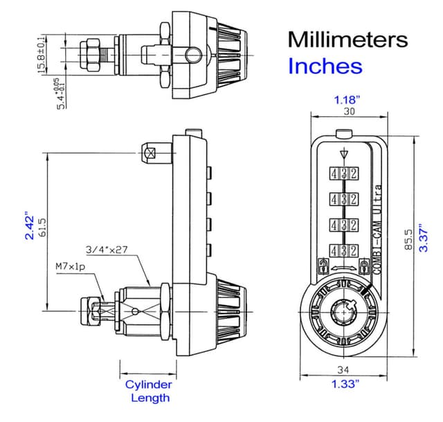 Combi-Cam 7445, Olympus Lock