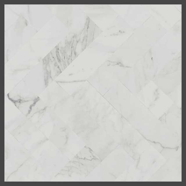 Formica High Pressure Laminate, 9310 White Marble Herringbone, Matte Finish