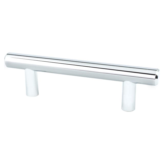 Pro Value Series Bar Pull 3" (76 mm) Center to Center Polished Chrome Pull, - SZBAR3-PC