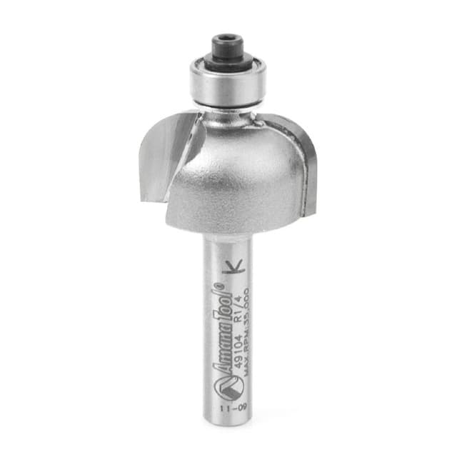 Amana Edge Forming Cove Profiling Router Bit with Ball Bearing Guide