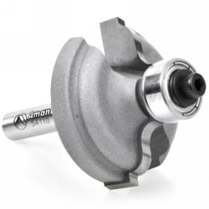 Amana Edge Forming Ogee Fillet Profiling Router Bit with Ball Bearing Guide