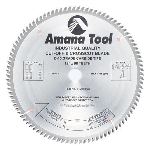Amana Heavy Duty Cut-Off and Crosscut Blade