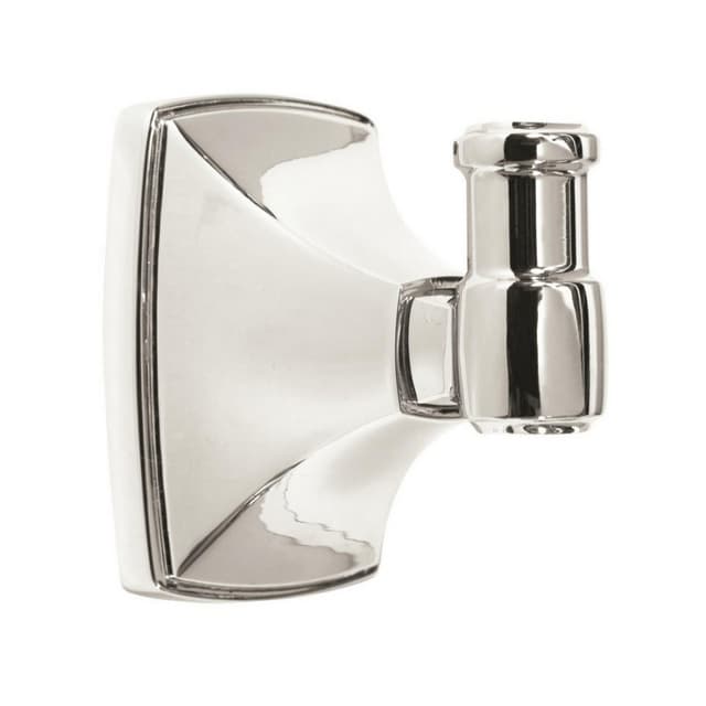 Clarendon Single Robe Hook, Polished Chrome