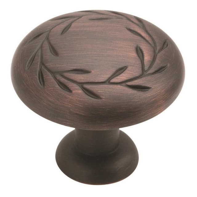 Amerock Nature's Splendor Series Oil Rubbed Bronze 1-5/16 in (33 mm) Diameter Knob, - BP1581ORB