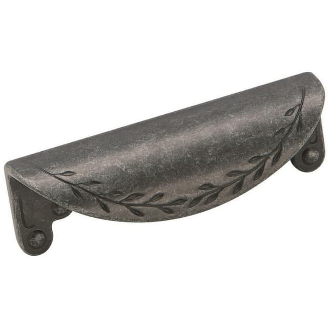 Amerock Nature's Splendor Series 3 in (76 mm) Center to Center Wrought Iron Dark Cup Pull, -BP1582WID