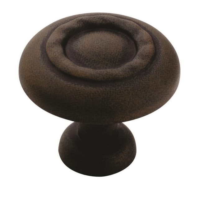 Amerock Inspirations Series Antique Rust 1-1/4 in (32 mm) Diameter Knob, - BP1585ART