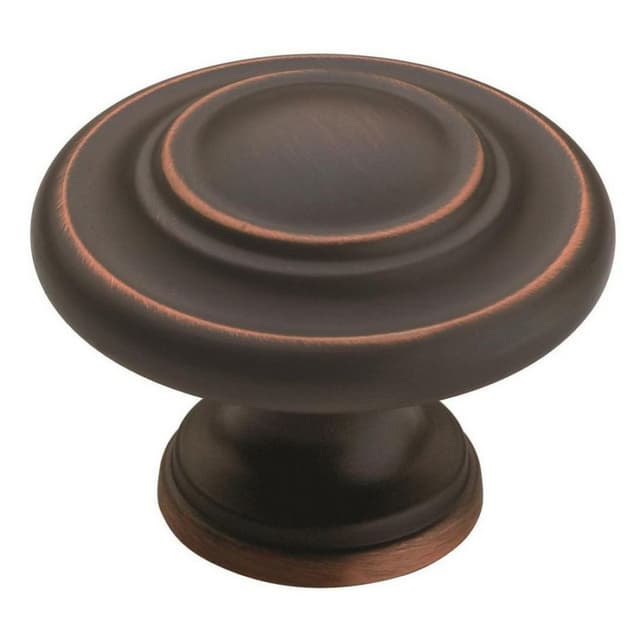 Amerock Inspirations Series Oil Rubbed Bronze 1-3/4 in (44 mm) Diameter Knob, - BP15862ORB
