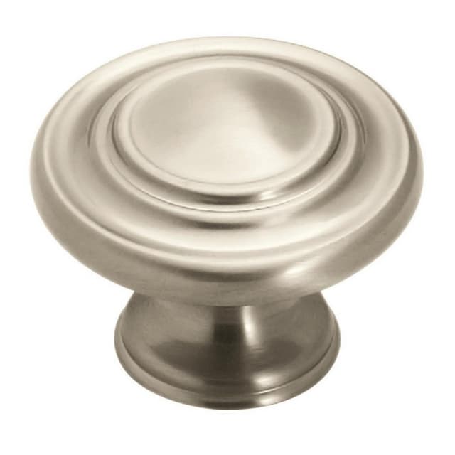 Amerock Inspirations Series Satin Nickel 1-5/16 in (33 mm) Diameter Knob, - BP1586G10