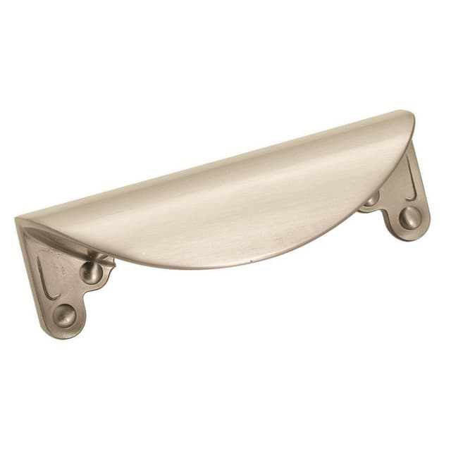 Amerock Inspirations Series 3 in (76 mm) Center to Center Satin Nickel Cup Pull, -BP1592G10