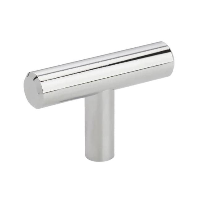 Amerock Bar Pulls Series Polished Chrome 1-15/16 in (49 mm) L x 1/2 in (13 mm) W Knob, -BP1900926