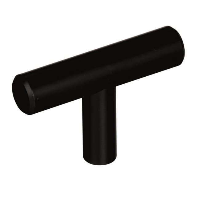Amerock Bar Pulls Series Black Bronze 1-15/16 in (49 mm) L x 1/2 in (12.5 mm) W Knob, -BP19009BBR