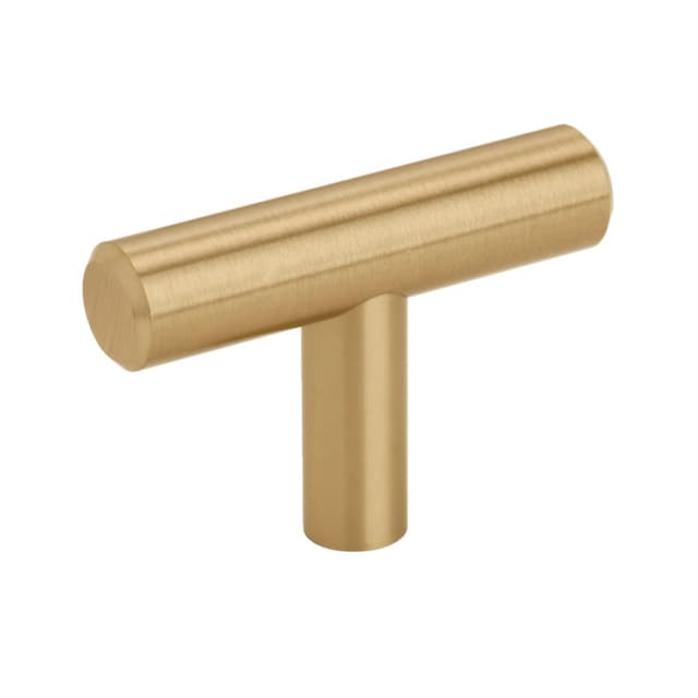 Amerock Bar Pulls Series Champagne Bronze 1-15/16 in (49 mm) L x 1/2 in (13 mm) W Knob, -BP19009CZ