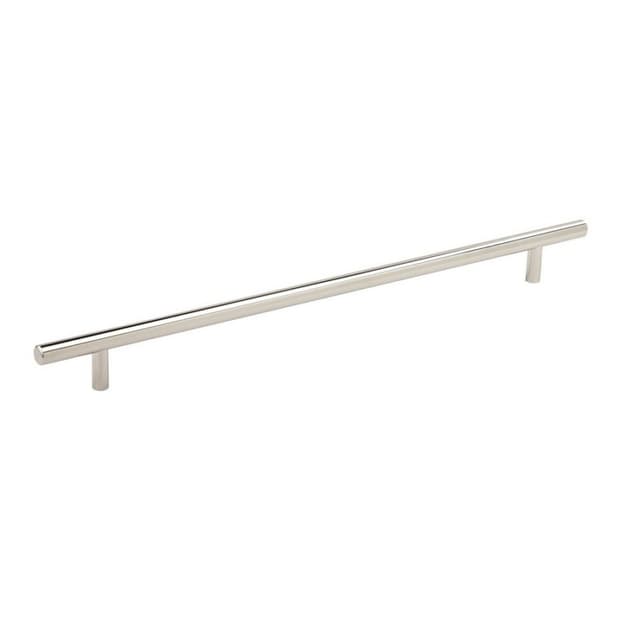 Amerock Bar Pulls Series 12-5/8 in (320 mm) Center to Center Polished Nickel Pull, -BP19014PN