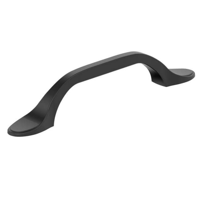 Amerock Ravino Series 3-3/4 in (96 mm) Center to Center Matte Black Pull, BP21936FB