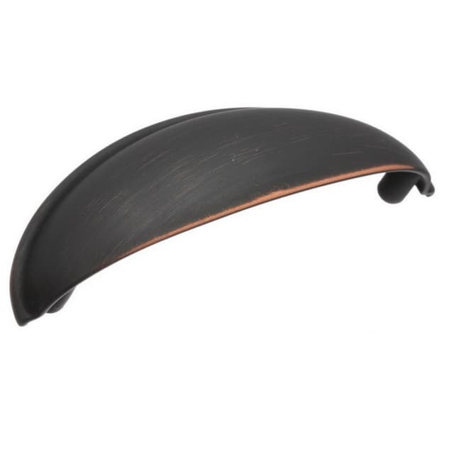 Amerock Ravino Series 3 in (76 mm) Center to Center Oil Rubbed Bronze Cup Pull, -BP22094ORB