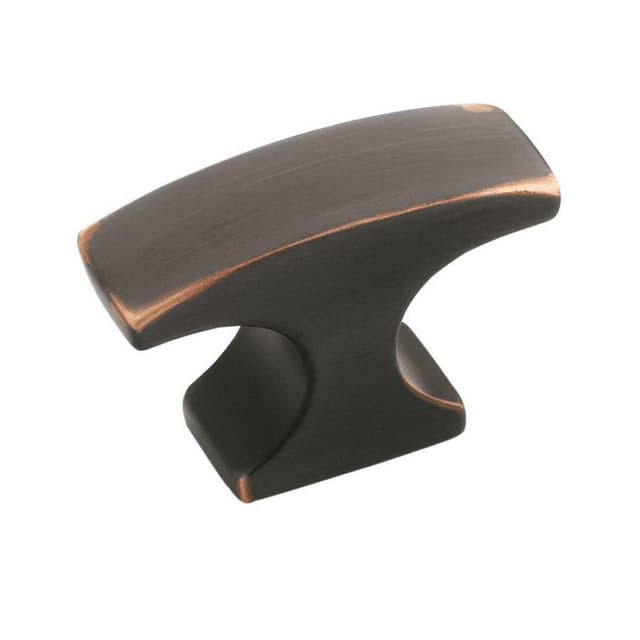 Amerock Conrad Series Oil Rubbed Bronze 1-1/2 in (38 mm) L x 1/2 in (12.5 mm) W Knob, -BP29203ORB