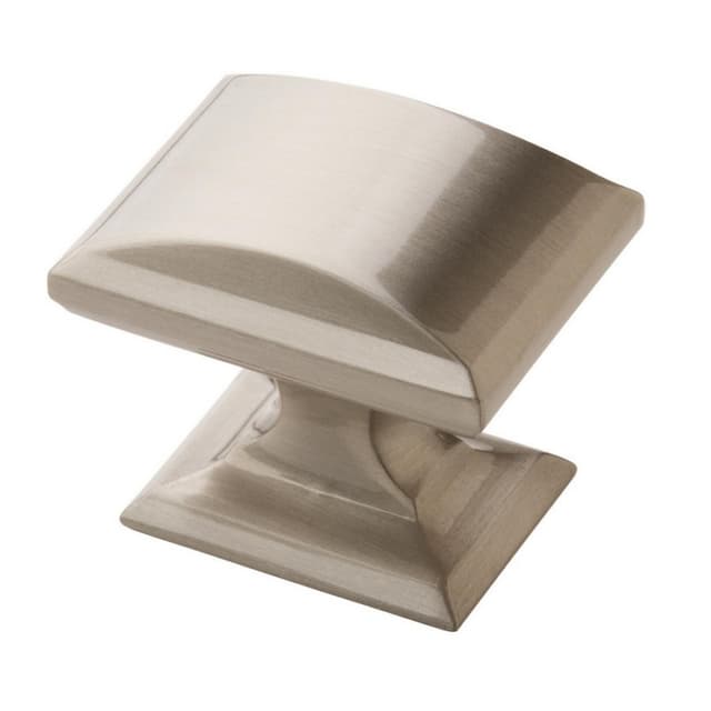 Amerock Candler Series Satin Nickel 1-1/4 in (32 mm) L x 1 in (25 mm) W Knob, -BP29340G10