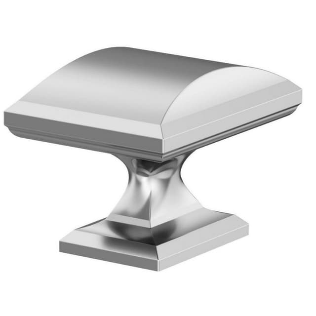 Amerock Candler Series Polished Chrome 1-1/2 in (38 mm) L x 1-1/4 in (32 mm) W Knob, -BP2936826