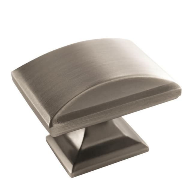 Amerock Candler Series Satin Nickel 1-1/2 in (38 mm) L x 1-1/4 in (32 mm) W Knob, -BP29368G10