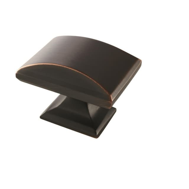 Amerock Candler Series Oil Rubbed Bronze 1-1/2 in (38 mm) L x 1-1/4 in (32 mm) W Knob, -BP29368ORB