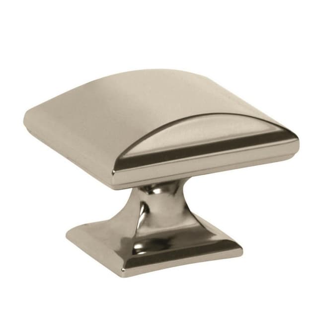 Amerock Candler Series Polished Nickel 1-1/2 in (38 mm) L x 1-1/4 in (32 mm) W Knob, -BP29368PN