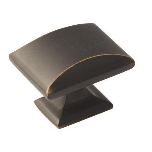 Amerock Candler Series Venetian Bronze 1-1/2 in (38 mm) L x 1-1/4 in (32 mm) W Knob, -BP29368VB