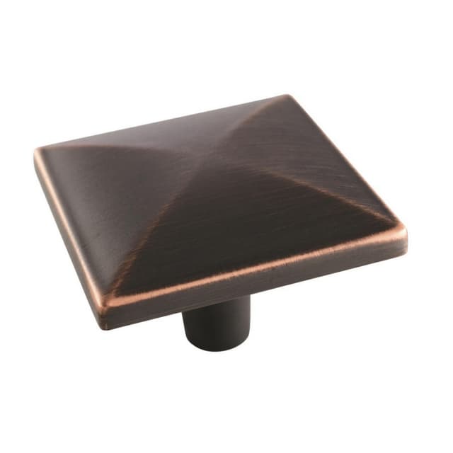 Amerock Extensity Series Oil Rubbed Bronze 1-1/2 in (38 mm) L x 1-1/2 in (38 mm) W Knob, -BP29398ORB
