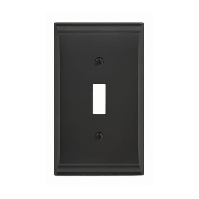 Candler 2-7/8" 1 Toggle Wall Plate, Black Bronze