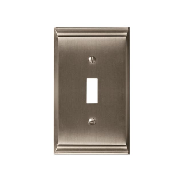 Candler 2-7/8" 1 Toggle Wall Plate, Satin Nickel