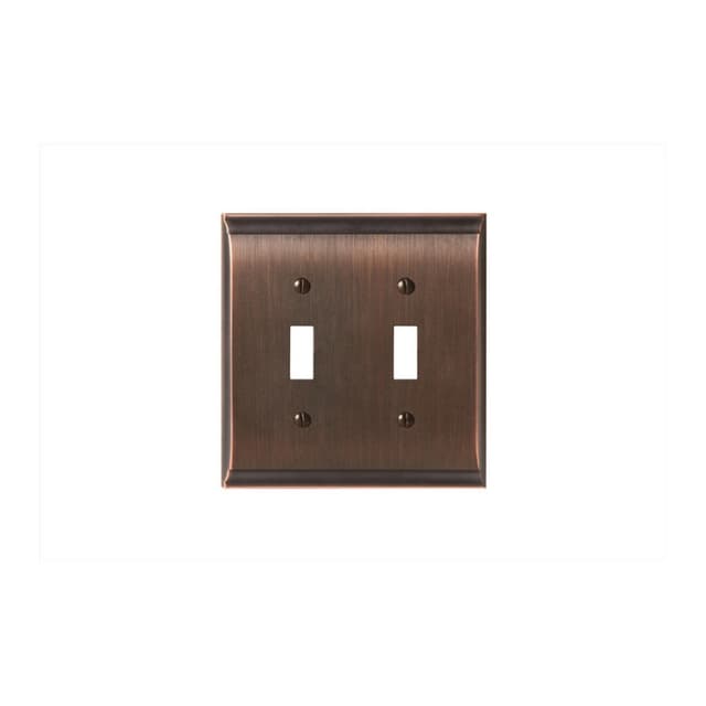 Candler 4-7/8" 2 Toggle Wall Plate, Oil-Rubbed Bronze
