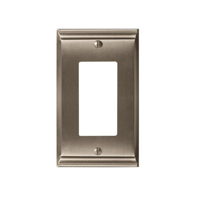 Candler 2-7/8" 1 Rocker Wall Plate, Satin Nickel