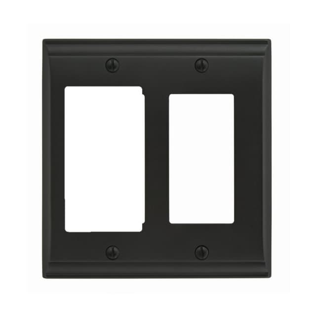 Candler 4-7/8" 2 Rocker Wall Plate, Black Bronze