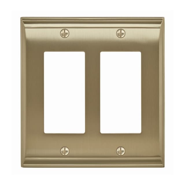 Candler 4-7/8" 2 Rocker Wall Plate, Golden Champagne