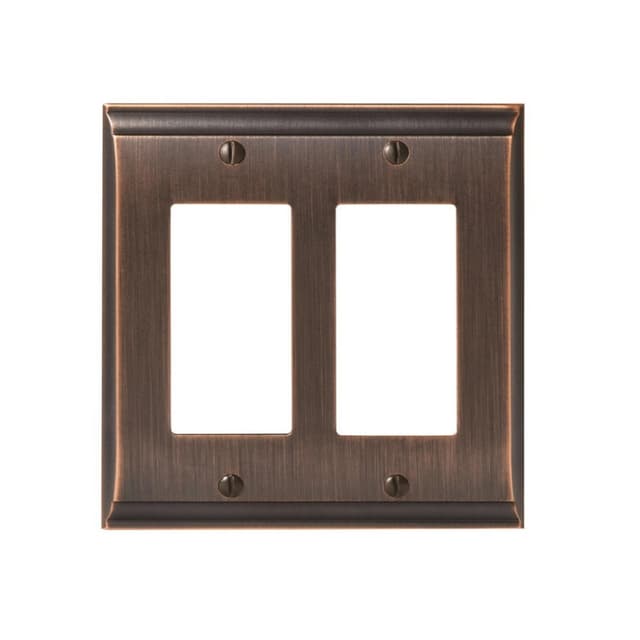Candler 4-7/8" 2 Rocker Wall Plate, Oil-Rubbed Bronze