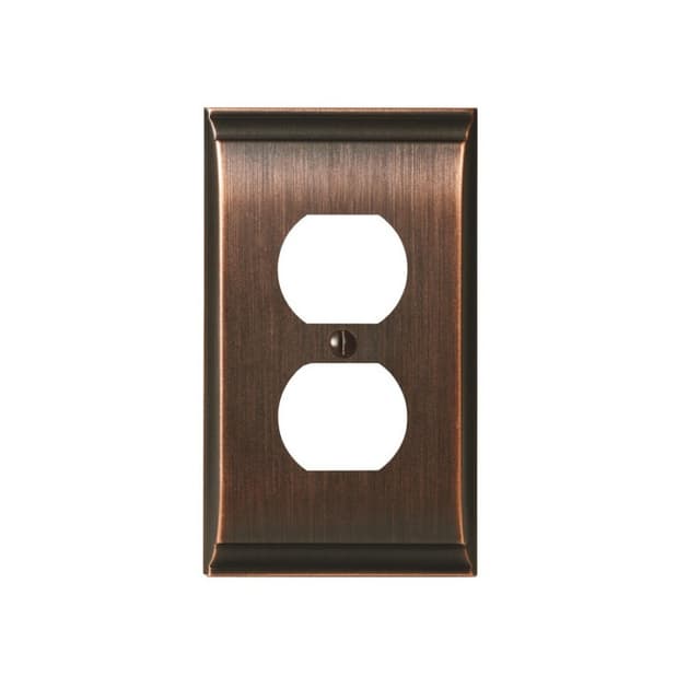 Candler 2-7/8" 1 Receptacle Wall Plate, Oil-Rubbed Bronze