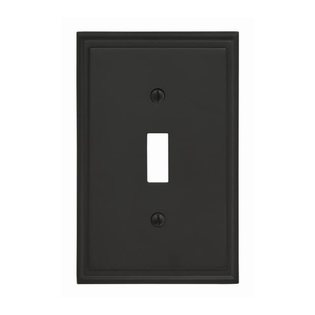 Mulholland 3-3/16" 1 Toggle Wall Plate, Black Bronze
