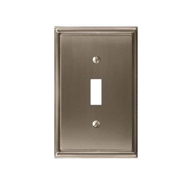 Mulholland™ 3-3/16" 1 Toggle Wall Plate, Satin Nickel