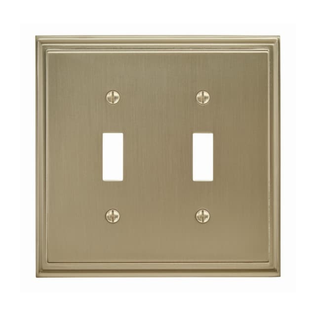 Mulholland 5" 2 Toggle Wall Plate, Golden Champagne