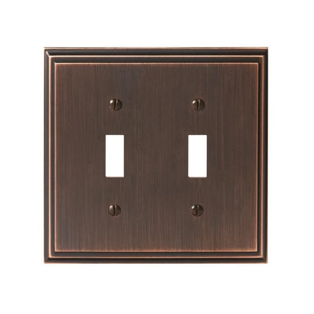 Mulholland™ 5" 2 Toggle Wall Plate, Oil-Rubbed Bronze