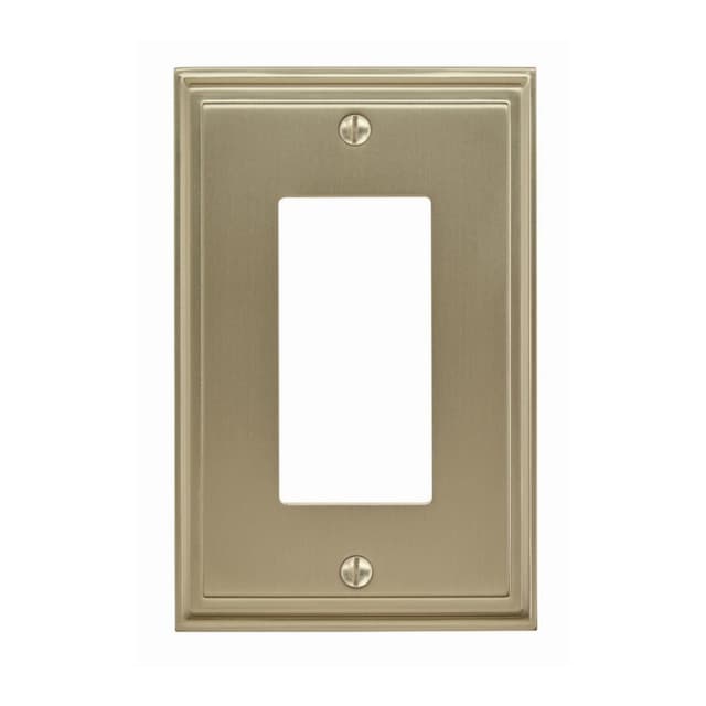 Mulholland 3-3/16" 1 Rocker Wall Plate, Golden Champagne