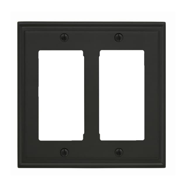 Mulholland 5" 2 Rocker Wall Plate, Black Bronze