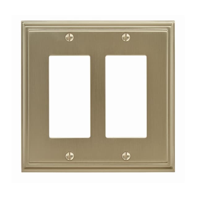 Mulholland 5" 2 Rocker Wall Plate, Golden Champagne
