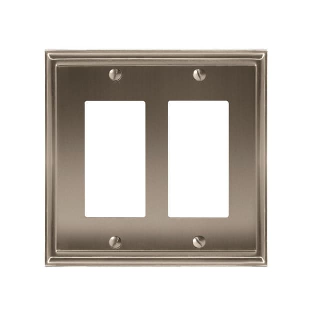 Mulhollandâ„¢ 5" 2 Rocker Wall Plate, Satin Nickel