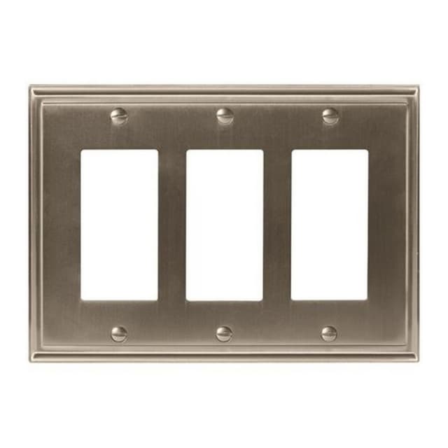 Mulholland™ 6-13/16" 3 Rocker Wall Plate, Satin Nickel