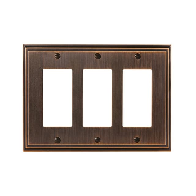 Mulholland™ 6-13/16" 3 Rocker Wall Plate, Oil-Rubbed Bronze
