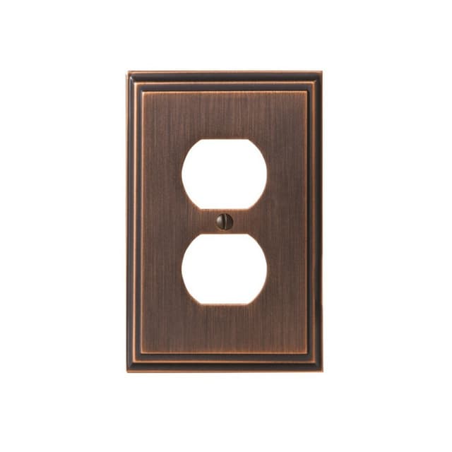 Mulhollandâ„¢ 3-3/16" 1 Receptacle Wall Plate, Oil-Rubbed Bronze